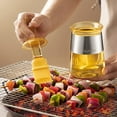 thumbnail image 6 of Oil Dispenser with Brush - Glass Olive Oil Dispenser for Kitchen, 3 in 1 Oil Dispenser Bottle with Silicone Basting Brush for Cooking Vinegar Sauce BBQ Grill Frying, 6 of 8