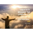 thumbnail image 2 of ArtsyQuotes 32x25 Gold Ornate Wood Framed with Double Matting Museum Art Print Titled - Erich Fromm Quote: Creativity, 2 of 4