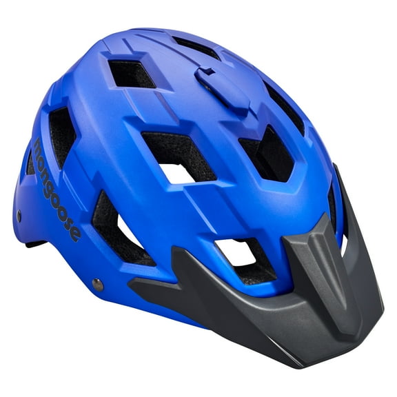 Mongoose Bicycle, Capture Bike Helmet with Camera Mount, Ages 8 to 13, Child and Teen, Blue, New