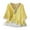 A01 Yellow, variant on Ladies Fashion Tunic Tops Workout 3/4 Sleeve Summer Solid Color Shirts Linen Chinese Frog V Neck Loose Fit Clothes