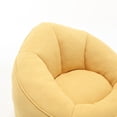 thumbnail image 5 of Bean Bag Chair with Ottoman, Giant Bean Bag Chair with Back, Plush Lazy Sofa Comfy Chair in Microfiber, Soft High Pressure Foam BeanBag Chairs for Adults in Living Room, Bedroom, Reading Room, Yellow, 5 of 9