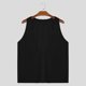 thumbnail image 4 of pstuiky Camisetas sin mangas para hombre, Camiseta de verano para hombre, cuello en V grande, color fino, estilo informal, sin mangas, transpirable, deportiva Tops elegantes para mujer s, 4 of 8