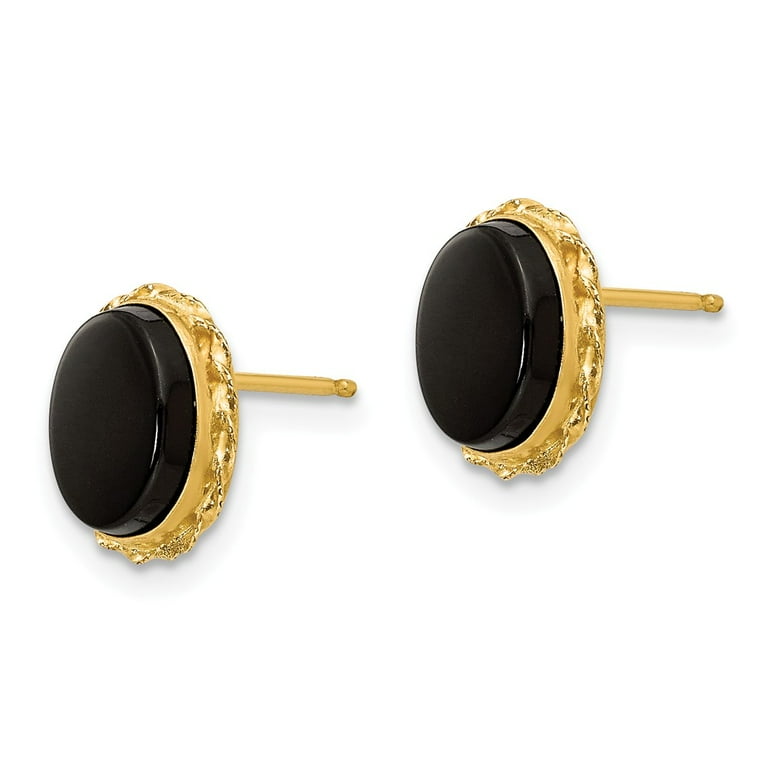 Mens onyx shop earrings