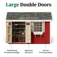 thumbnail image 4 of Little Cottage Co. 8x12 Colonial Pinehurst Shed with Operable Window, Outdoor Wood Storage Do-It-Yourself Precut Kit, 4 of 13