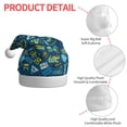 thumbnail image 4 of Haiem Machinery Road Construction Pattern Santa Hat Confortable Velvet Christmas Hat for Christmas Party Favors Fit for Adults Men Women, 4 of 6