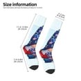 thumbnail image 2 of Naloa Cute Gnomes in USA1 Thigh High Socks Extra Long Stretchy Sock Women Over Knee High Opaque Stocking Daily Wear, 2 of 6