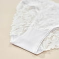 thumbnail image 6 of Arnsht Cheeky Underwear for Women Large Size High Waist Lace No Show Bikini Soft Breathable Thin Thong Seamless Panties White XXXL, 6 of 9