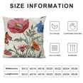 thumbnail image 5 of BANET , Watercolor Flowers Decor Throw Pillows Decorations Pillowcase Outdoor Cushion Case for Couch Home White, 5 of 5