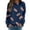 Navy, variant on CAIXIA Football Cotton Sweatshirts for Women Classic-Fit Comfort Crew Neck Shirt Top Long Sleeve Pullover Blouse Printed Sweater for Women Fall Fall Travel Outfits