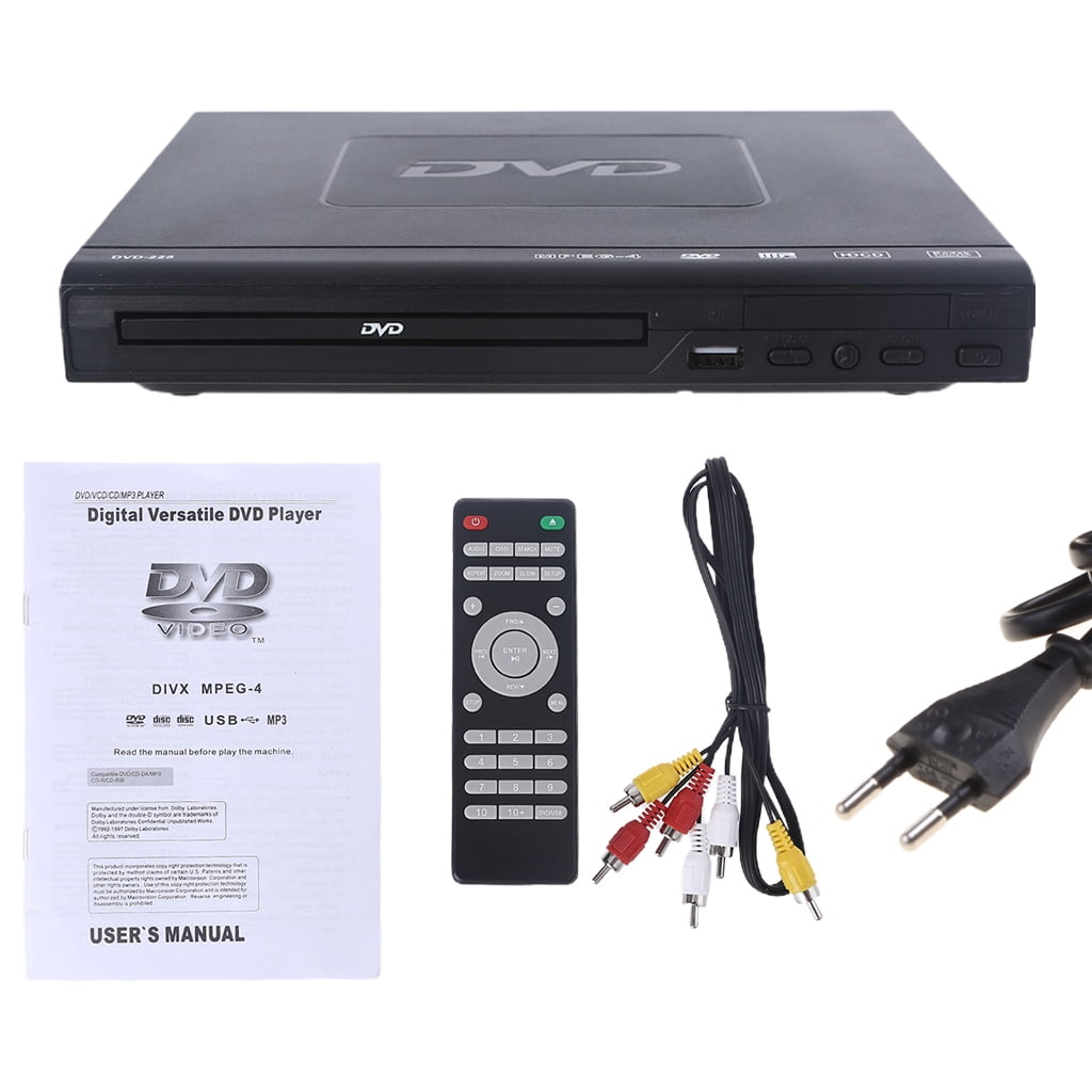 SIEYIO Home Mini DVD Music Player DVD CD Disc Players for TV AV Stereo