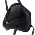 thumbnail image 5 of Muka Canvas Zippered Tote with Lining, Two-Tone Accent Gusseted Tote Bag, 15-1/2" x 12" x 3", 5 of 6