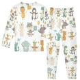 thumbnail image 2 of FORMRS Long Sleeve Top and Pants Pajama Set for Niños 2-Piece Sleepwear, Sizes 18M-8Y, Cute Animal, 2 of 6