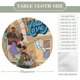 thumbnail image 2 of Amor joven-theme Fitted Round Tablecloths Elastic Edged Table Covers Waterproof Table Cloth for Kitchen Holiday Party Tables Decor 120cm, 2 of 6