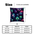 thumbnail image 5 of Alien Throw Pillow Covers Covers Set of 2, Velvet Cushion Case with Unique Patterns for Bed Pillows, 16x16 18x18 20x20 Inches,for Various Occasions, 5 of 6