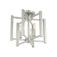 thumbnail image 4 of Satin Nickel Three Light Semi-Flush Mount from the Benson Collection, 4 of 6