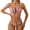 Pink, variant on RUTAYY Swimwear Women Classic Fit Hollow Bikini Bottom Brazilian Beachwear