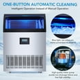 thumbnail image 4 of Garvee Commercial Ice Maker Machine 200lbs/24H, Stainless Steel Under Counter Ice Maker with 55lbs Storage, Single Water Inlet, Efficient Ice Production, Silver, 4 of 7