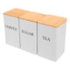 thumbnail image 3 of 3 botes de cocina para encimera, bote de hierro para té, tarro hermético para café, granos y hojas de té, 3 of 7