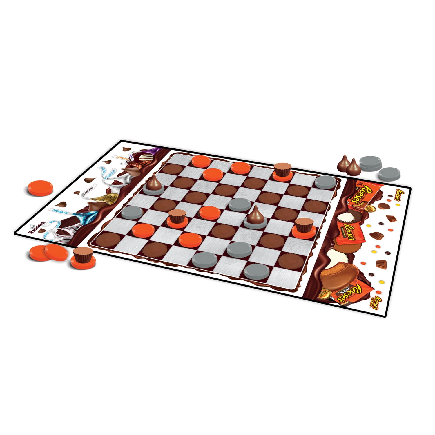 MasterPieces Officially licensed Hershey Checkers Board Game for Families and Kids ages 6 and Up