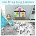thumbnail image 5 of Costway Kids Toy Storage Organizer & Bookcase, Pine Wood White, 23.1 lbs, 5 of 9