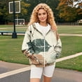 thumbnail image 7 of Bovemsi Sweatshirt for Women Long Sleeved Spring And Autumn Zipper Hoodie With Hat Camo Hoodie, 7 of 7