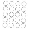 thumbnail image 4 of Mobutofu 20pcs Metal Craft Rings Silver for Crafters with Decorative Function, 4 of 8