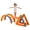 Blue & Orange, variant on UNICOO® 5-in-1 Kids Climbing Set - Pikler Triangle, Arch Climber, Double Sided Climbing Ramp, Hammock Rocker, Climbing Toys for Toddler and Kids, Indoor Use, Children's Gift (Grey & White)