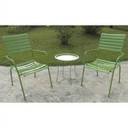 3 Pcs Steel Slat Set W/ Tray Table