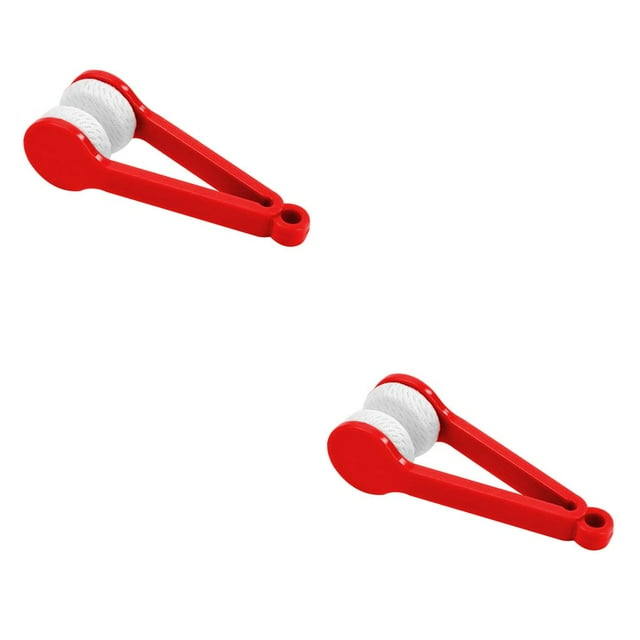 Wisewang Glasses Cleaning Brush Spectacle Eyeglass Microfiber Cleaning Brush Sunglass Eyewear Lens Maintain Tool Red 2Set