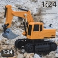 thumbnail image 3 of Excavadora de juguete con control remoto, modelo de excavadora eléctrica de simulación grande para niños, excavadora de ingeniería de aleación para niños, 3 of 5