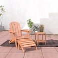 thumbnail image 3 of FODINGHILL Adirondack Outdoor Ottoman , HDPE Patio Foot Rest , All Weather Folding Foot Stool for Adirondack Chair, for Patio Backyard Pool Porch Lawn, Teak, 3 of 7