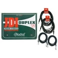 thumbnail image 1 of Radial Engineering JDI Duplex Mk4 Stereo DI Passive Direct Box w/ 4 Cables, 1 of 4