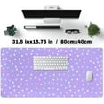 thumbnail image 2 of Kawaii Mouse Pad Large Desk Pad Gaming Cute Stars Purple XXL Mouse Pads, Desk Mat for Desktop Pad Pink Anime Office Decor Desk Mousepad Large 31.5x15.7in Extended Keyboard Mousepads for Desk Girl, 2 of 6
