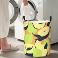 thumbnail image 5 of XMXT Collapsible Laundry Basket, Abstract Lemon Illustration Waterproof Laundry Hampers Storage Baskets Dirty Clothes Hamper, 40L, 5 of 8