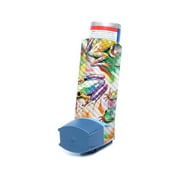 Carbon Fiber Skin Compatible With Ventolin HFA Asthma Inhaler Sticker Design Design Wet Paint
