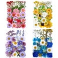 thumbnail image 5 of Bolsa de material en relieve con flores secas Bolsa combinada con flores prensadas Pegatina de muestra de hoja real con flores reales, 5 of 5