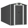 thumbnail image 2 of vidaXL Storage Shed Outdoor Storage Shed for Backyard Patio Galvanized Steel, 2 of 120