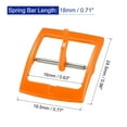 thumbnail image 2 of Uxcell Watch Strap Clasp Replacement Plastic Buckle for 16mm Width Watch Bands Orange 2 Pack, 2 of 5
