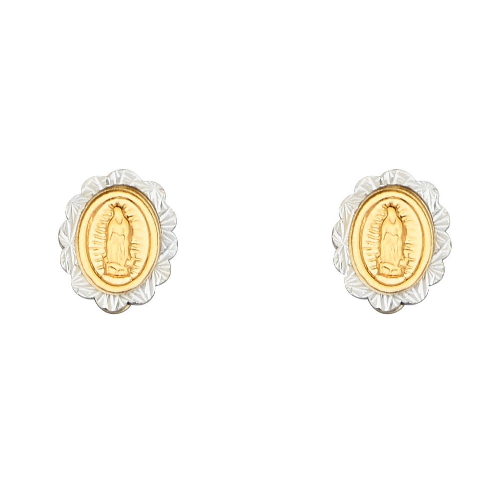 FB Jewels 14K White and Yellow Gold Our Lady of Guadalupe Virgin Mary ...