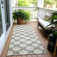thumbnail image 6 of Addison Rugs Chantille Indoor/Outdoor Transitional Circles Gray Washable Runner Rug, 2'3" x 7'6", 6 of 6