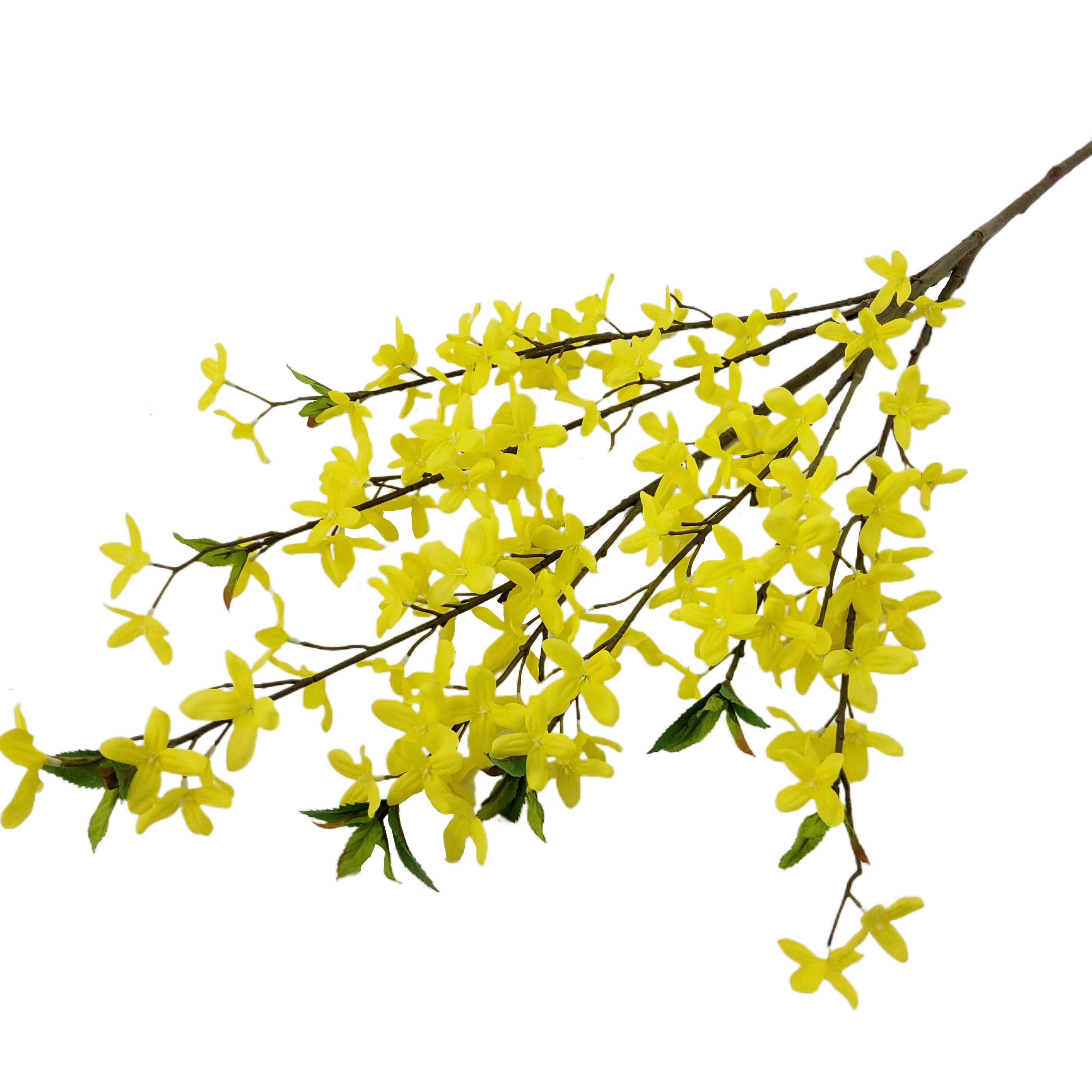 (2 pack) Mainstays 50-Inch Yellow Forsythia Artificial Stem for Home Decor