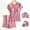 Watermelon Red, variant on FAMTKT Women's Maternity Nursing Pajama Set Breastfeeding Sleepwear Set Solid Color V Neck Short Sleeve Top & Pants Pregnancy PJS, Maternity Pajamas & Loungewear( L, Watermelon Red )