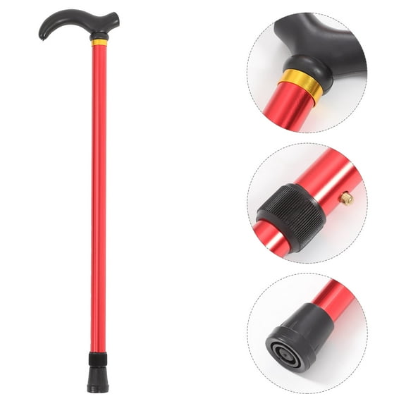 LULULION Elderly Walking Stick Walking Poles Telescopic Design 1 Piece