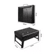 thumbnail image 3 of Parrilla Asador Cuadrada Portátil Plegable Acero Inoxidable Negra, 3 of 5