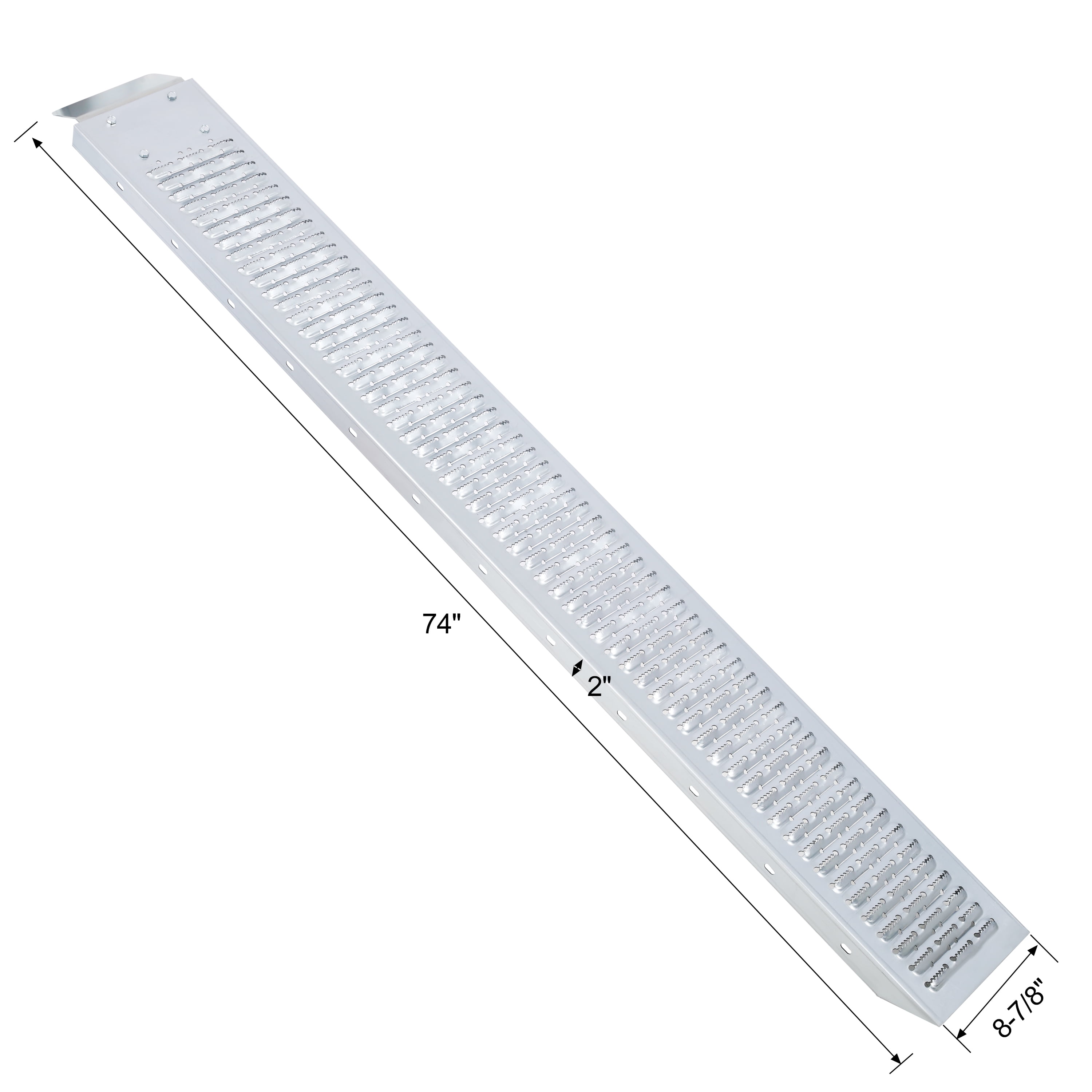 74" L Loading Ramps, 960lbs Capacity Loading Ramps for Pickup Trucks, Steel Motorcycle Ramp, Dirt Bike Ramp for Truck, Lawn Mower, Snowblower, ATV, Quad, Pack of 2 ,with 2pcs tie straps,1pair glove