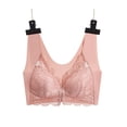 thumbnail image 1 of Sujetador tipo chaleco con hebilla delantera de EE. UU., talla grande, sexy, de encaje, sin sujetador en la espalda, ropa interior europea y americana, 1 of 5