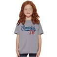 thumbnail image 5 of Vintage America 76 USA Patriot Crewneck T Shirts Boy Girl Teen Brisco Brands XS, 5 of 6