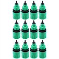 thumbnail image 1 of Garden Hose Pipe One Way Adapter Tap Connector Fitting for Irrigation 12-Pack, 1 of 9