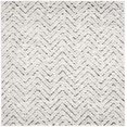 thumbnail image 5 of Safavieh Adirondack Collection ADR104N Ivory and Charcoal Vintage Geometric Square Area Rug (6' Square), 5 of 5