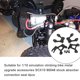 thumbnail image 4 of RC Shock alicates motores piezas de repuesto accesorios de vehículos metálicos para reemplazar los accesorios de automóviles Reemplazo para SCX10 90046 Negro 4 piezas Scienceny FN001655-01, 4 of 7